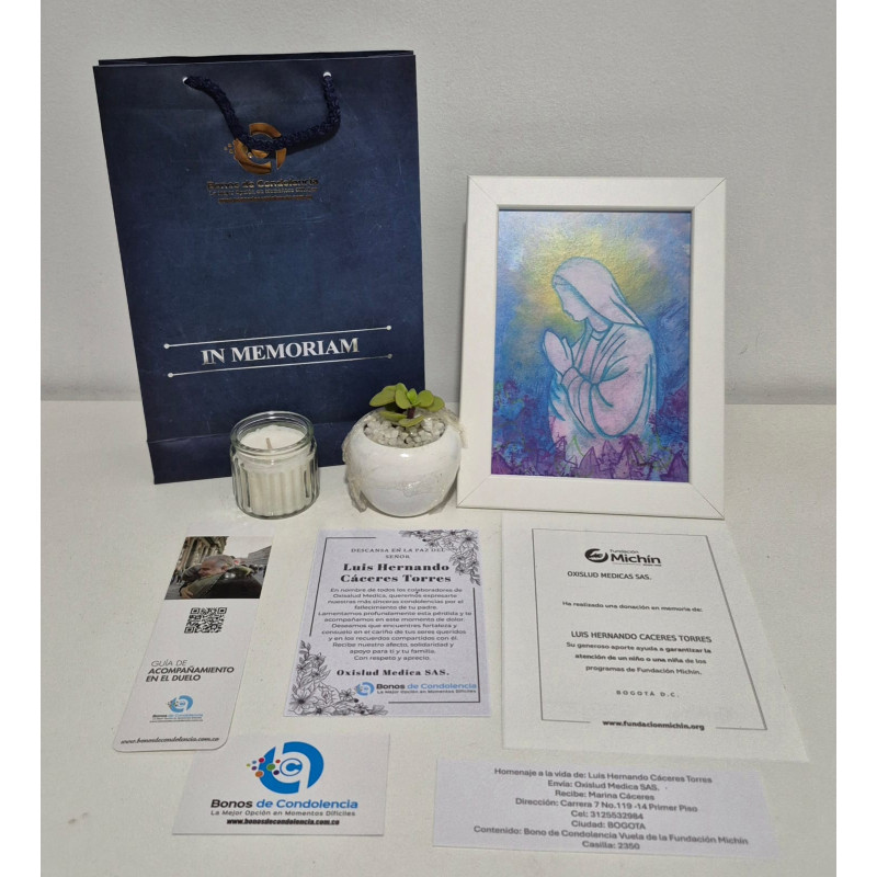 Bono de Condolencia Fundacion Michin Ref: Virgen Consuelo