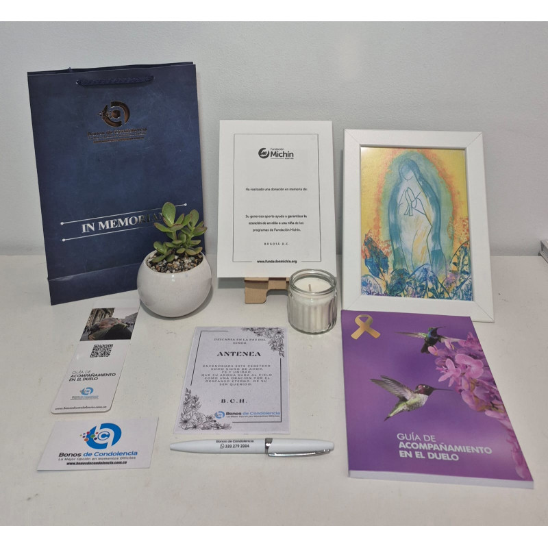 Bono de Condolencia Fundacion Michin Ref:  Virgen Esperanza